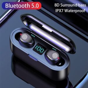 F9 Wireless Bluetooth 5.0 Earphones Headset With LED Display