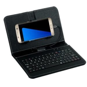 General Wired Keyboard Flip Holster Case For Andriod Mobile Phone 4.2 6.8 Desktop Office Entertainment For Laptop Pc Gamer WEF