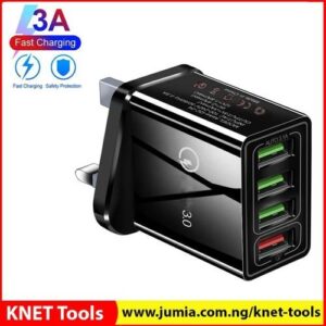 4 USB Phone Charger Fast Charging For IPhone Xiaomi Etc