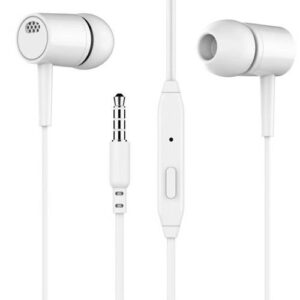 D21 Universal 3.5mm Dual Speakers Heavy Bass Dynamic In-ear Sport Wired Earphone-White