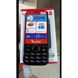 Bontel Q8-3.5inch ScreenTorch Light Analog TV,TRIO SIM-black