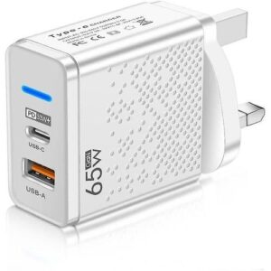 65W Super Fast Charger Adapter Suitable For Iphone & Android
