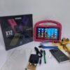 Atouch X12 Kids Tablet,128GB ROM,4GB RAM Dual Sim- PINK EVA POUCH-
