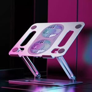 Laptop Stand With Cooling Fan Portable Foldable Computer USB