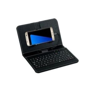 Correponde General Wired Keyboard Flip Holster Case For Andriod Mobile Phone 4.2''-6.8''