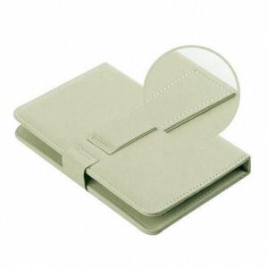 General Wired Keyboard Flip Holster Case For Andriod Mobile Phone 4.2''-6.8'' - White