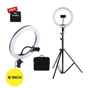 8" Selfie Ring Light Led Fill & Projection Stand + FREE BAG