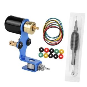 22pcs Complete Tattoo Kit Tattoo Machine Parts Accessories Blue