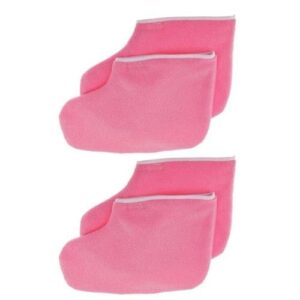 2 Pairs Paraffin  Spa Foot Protective  Booties Pedicure