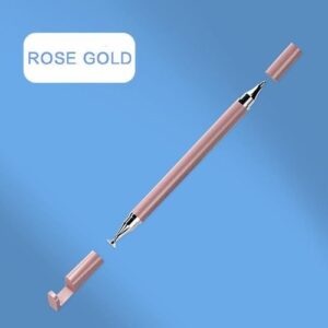 1PC Universal 3-in-1 Stylus for Smartphones, Tablets, Coarse, Fine, Drawing, Capacitive Pen, Android Phone Screen, Touch Pen Rose gold