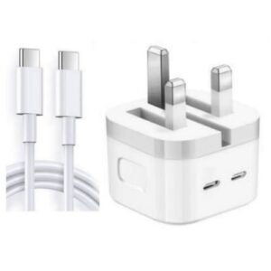 50W PD Dual Type C To Type C Fast Charger For Samsung, IPad, Android, Macbook