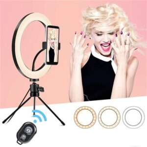 26cm LED Ring Light Tripod For Photography, Video,And Makeup