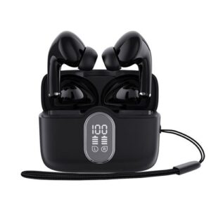 Earphones Wireless BT Earbuds LED Display IPX4 Waterproof