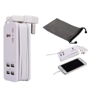 4 Port Usb Universal Portable Charging Station W