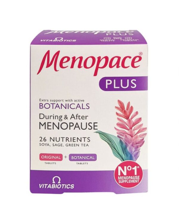 Vitabiotics Menopace Plus During & After Menopause Support Tablets, Pack of 56's