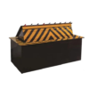 Automatic rising road blocker