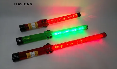 Led traffic signal wands