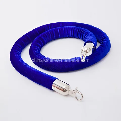 Rope for stanchion barrier queue