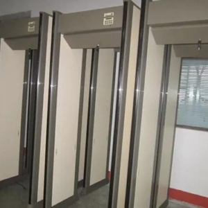 Portable walk through metal detector