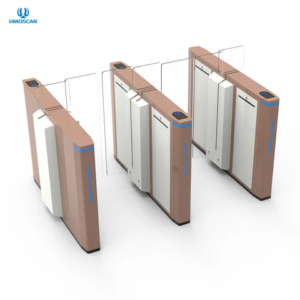 Optical swing glass turnstile