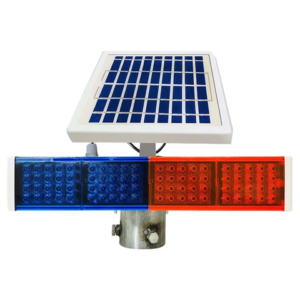 Red and blue led strobe light