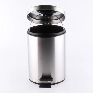 Garbage trash stainless steel bin