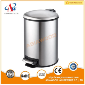 Stainless steel trash bin