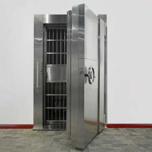 Vault door with emergency escape door