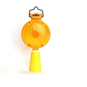 Solar warning barricade light
