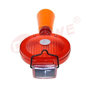 Led solar warning barricade light