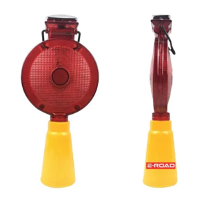 Cone traffic warning light