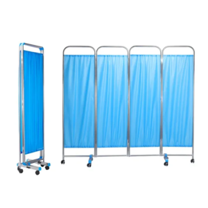 Medical folding bed screen