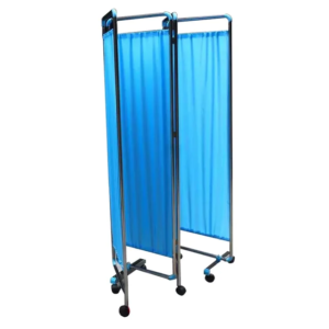 4 fold mobile Hospital bed screen