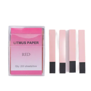 Laboratory test strip litmus paper