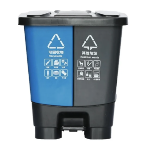 Pedal trash container