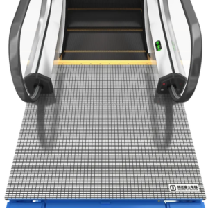 Moving smooth walkway escalator by home lift elevator