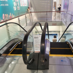 Moving stair walkway by home lift elevator