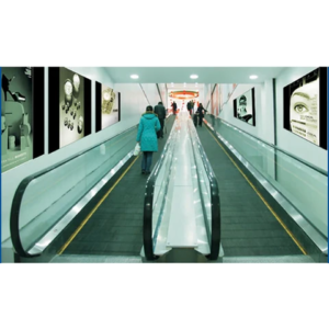 Moving sidewalk flat escalator by home lift elevator