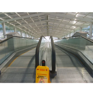 Moving walk Escalator and side walking by home lift elevator
