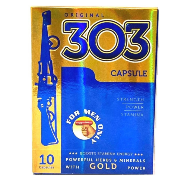 303 CAPSULE WITH GOLD POWER (10 CAPSULES)