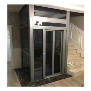 3 stops stainless steel passenger elevator lift system