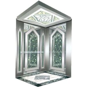 3 floor 3 stop 450kg Stainless Steel 4 passenger Elevator Lift