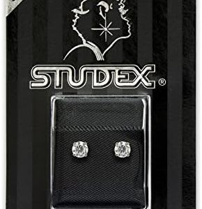 STUDEX Sensitive Stud Earrings 5mm Cubic-Zirconia in a Tiffany Setting