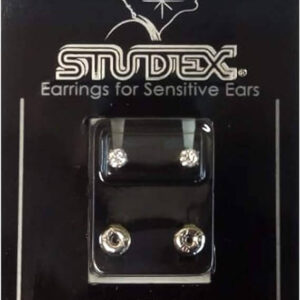 Studex 3MM Cubic Zirconia Allergy Free Stainless steel Ear Stud | Ideal for every day wear