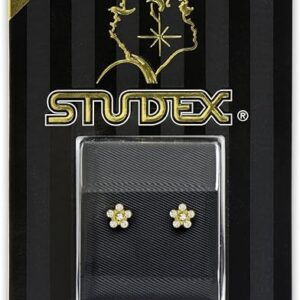 STUDEX Sensitive Stud Earrings Daisy Crystal in a Tiffany Setting