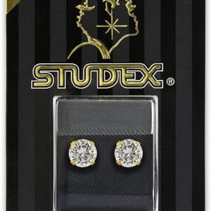 Sheila Fajl 2.50" Briana Hoop Earrings with CZ Accent in Gold Plated