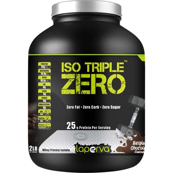 Laperva Iso Triple Zero Next Generation Whey Protein, Belgian Chocolate, 2 LB