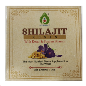 AGROSAF SHILAJIT RESIN WITH KESAR & SWARAN BHASAM (20g)