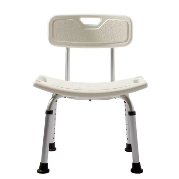 Aluminium shower chair with back rest