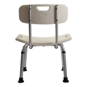 Elderly bath shower chair with back rest
